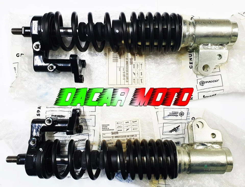 Pair Of Front Shock Absorbers Piaggio MP3 Yourban LT RL E4 125 300 400 All - image 1 of 4