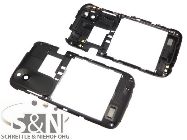 Original Htc Desire X Cover Mittel GehäUse Kamera Fenster Rahmen Schwarz-image