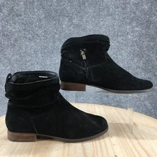 Koolaburra By Ugg Boots Womens 9 Lorelei Slouchy Ankle Bootie Black Suede Zip