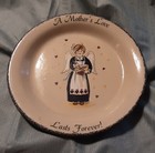 Home & Garden Party USA “A MOTHER'S LOVE LASTS FOREVER” PIE PLATE — photo 1