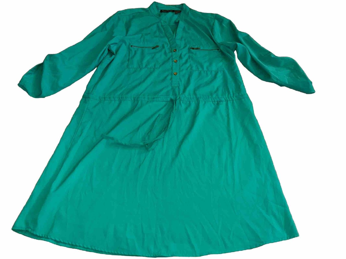 Speed Control New York Womens Large Green Dress Polyester Speed Control New York Womens Large Green Dress Polyester