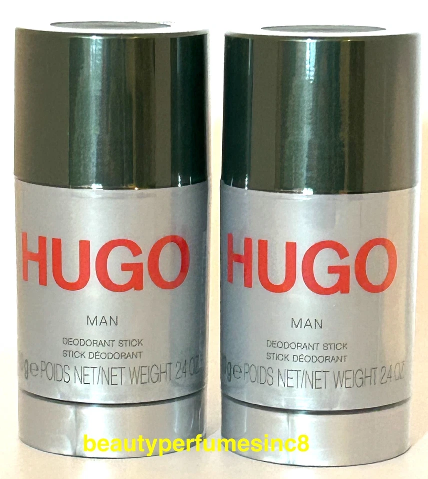 Lote de 2 piezas Hugo Man por Hugo Boss desodorante en barra para hombre 2,4 oz nuevo Foto 2 de 3