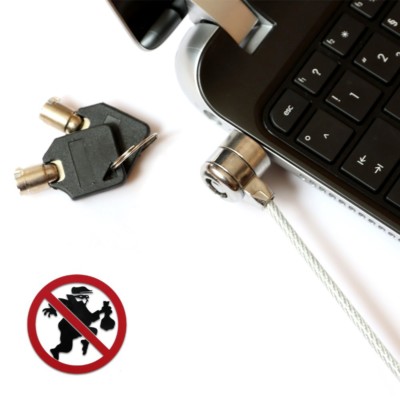 Laptop-KABELSCHLOSS Notebook Netbook Laptop Sicherung Cable Lock Kabel Stahlseil