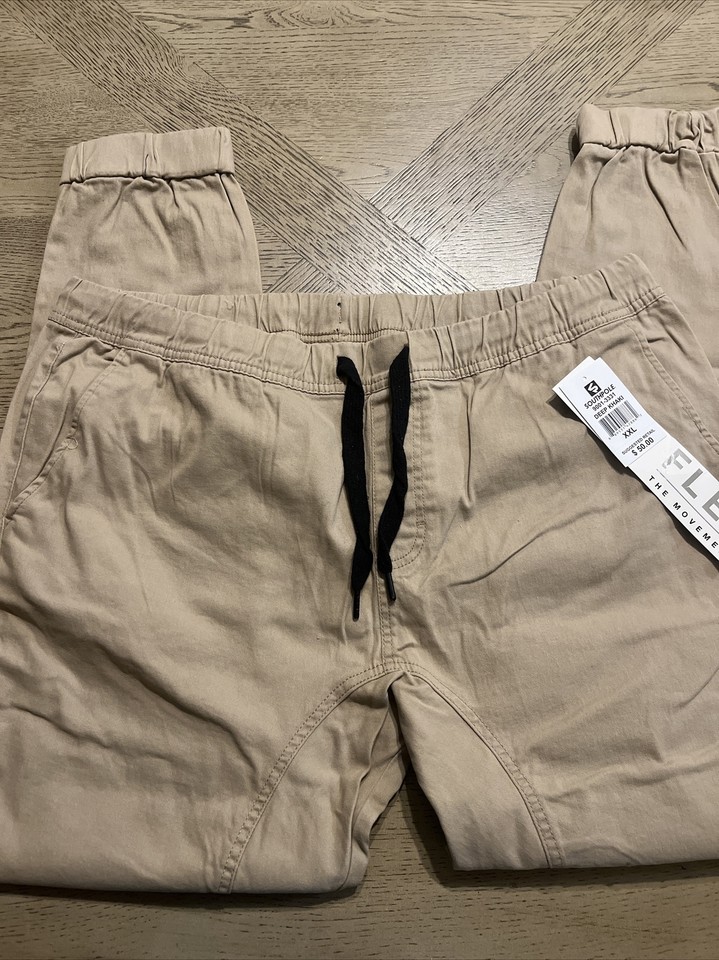 Southpole Flex Jogger Style Rip Stop Pants Mens XXL Drawstring Waist ...