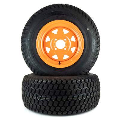 (2) Super Turf Tire Assemblies 24x9.50-12 Fits Scag Tiger Cat 48'' 484105
