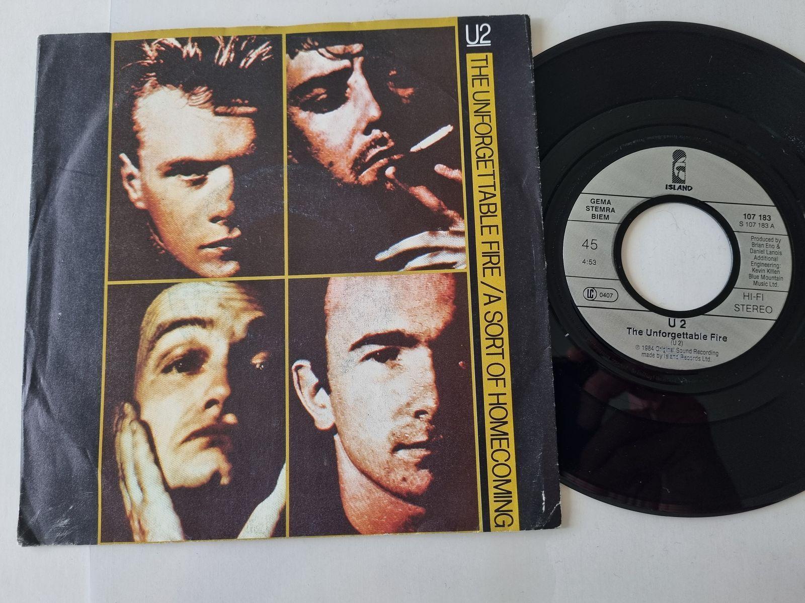 7"" Single U2 - The unforgettable fire Vinyl Germany