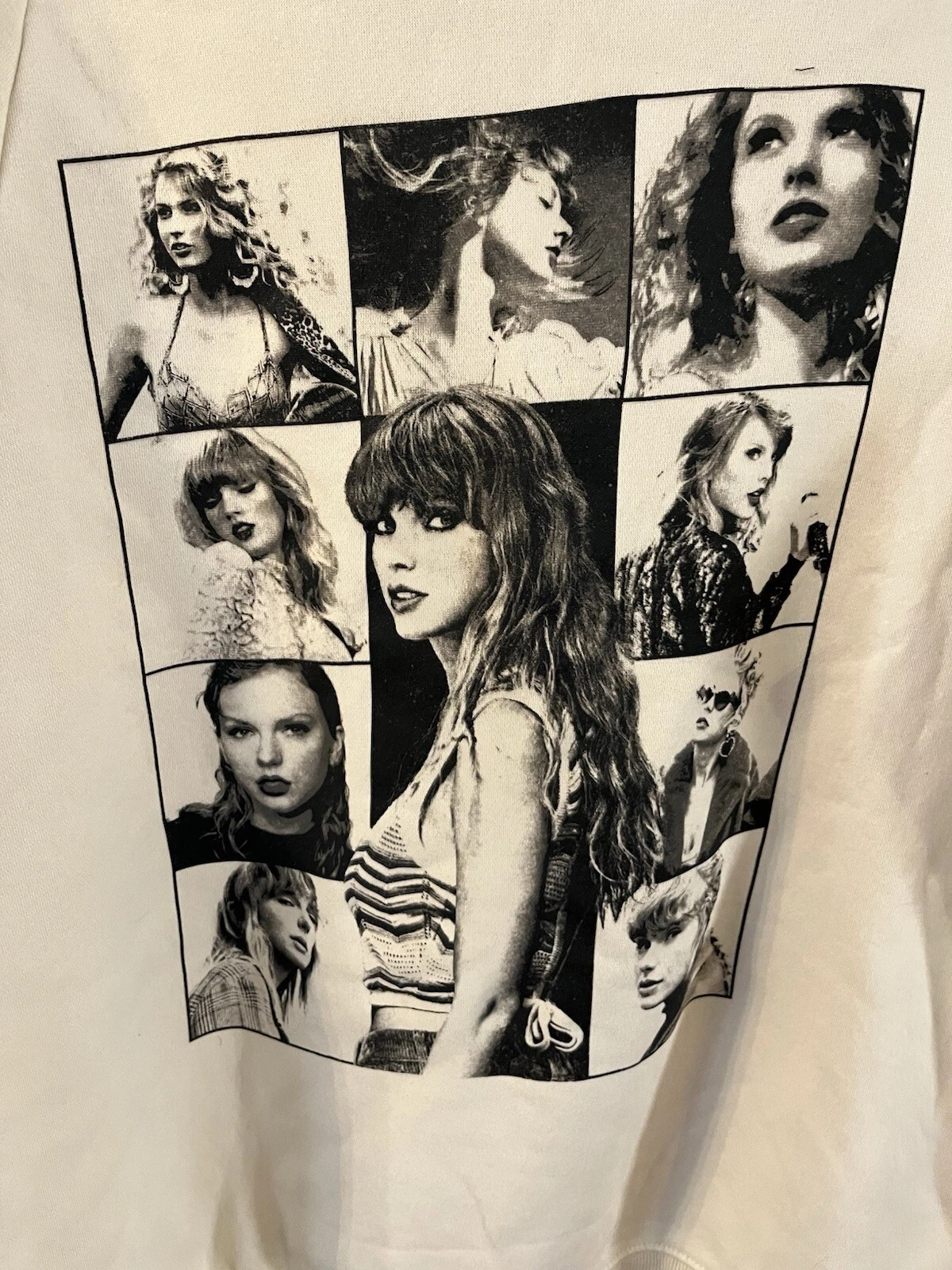 OFF WHITE Felpa con cappuccio Taylor Swift Eras Tour Cream XL merce ufficiale