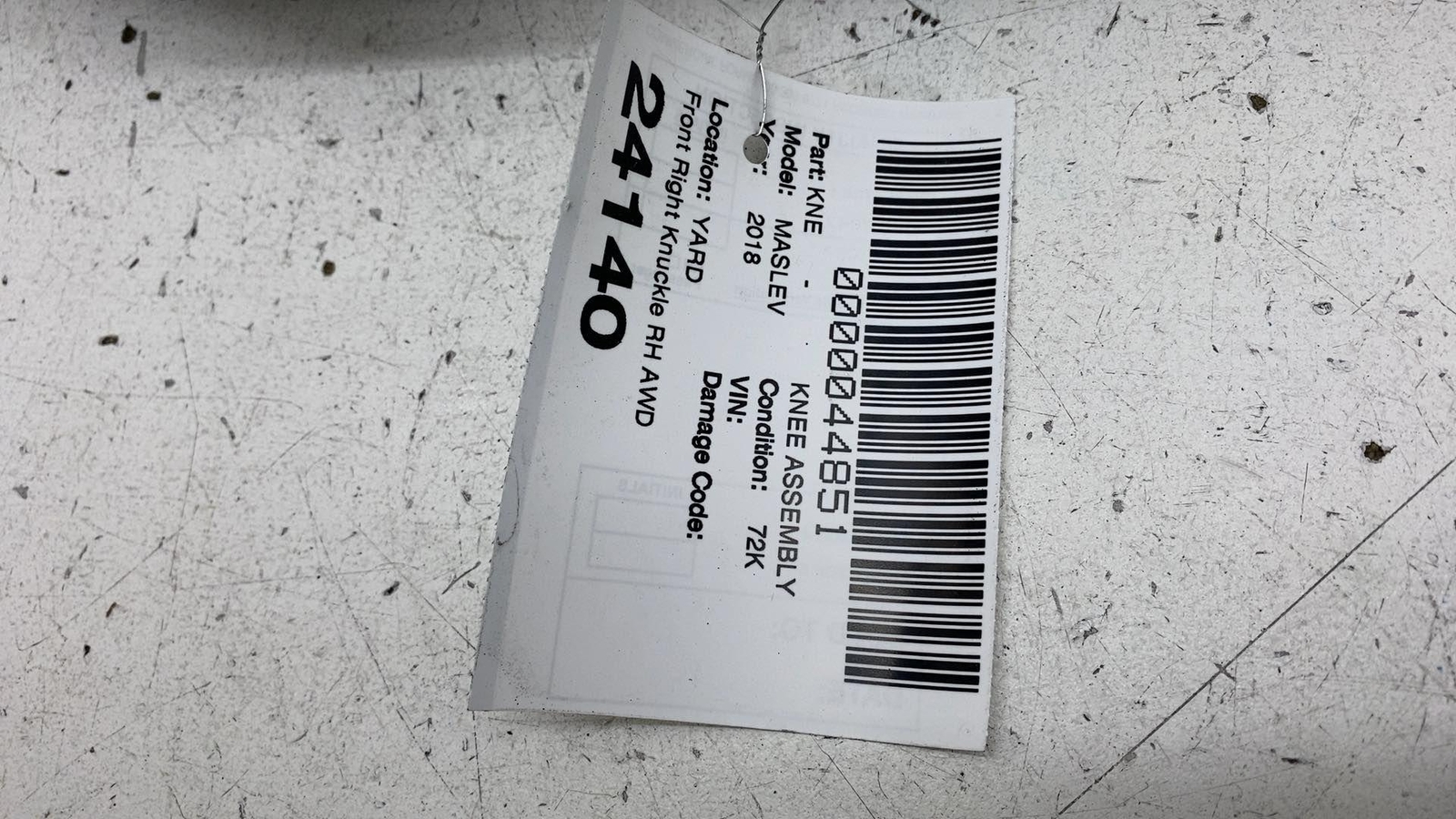 ⭕ 2017-2022 Maserati Levante Front Passenger Spindle Knuckle Right AWD 670032052