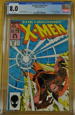   UNCANNY X-MEN 221 CGC 8.0 VF 1ST MR SINSTER CHRIS CLAREMONT MARVEL COMICS  