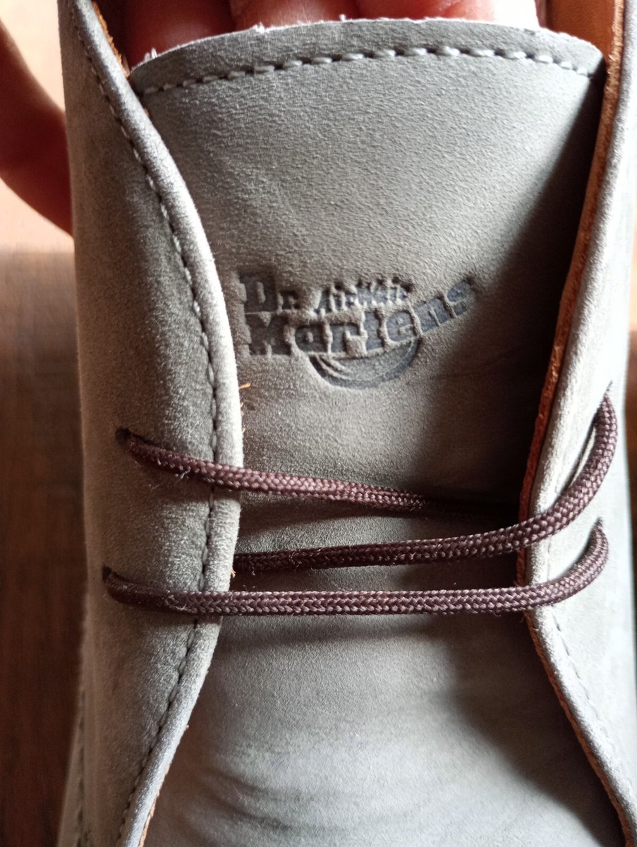 dr martens grey suede dress shoes Air wait size 11 | eBay
