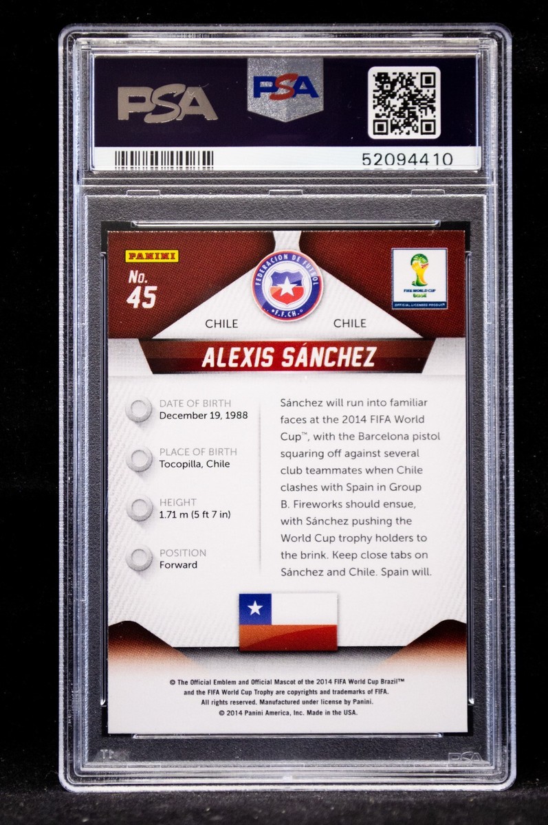 2014 Panini Prizm World Cup Alexis Sanchez #45 PSA 9 Chile | eBay