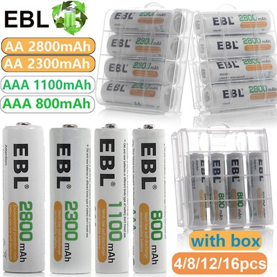 EBL AA /AAA Wiederaufladbare Wiederaufladbar Rechargeable Akku Battery Batterie