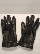 Thinsulate 40 Gram Black Leather Gloves Women Size Small NEW w Imperfections