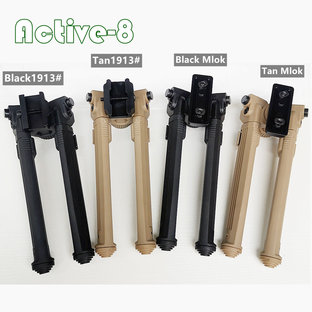 Active-8 Adjustable Rifle Bipod for 1913 Picatinny Rail mlock