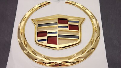 Ats Rear Emblem Cadillac Escalade, ATS, CTS, DTS, SRX, STS Rear Trunk Emblem - Gold ...