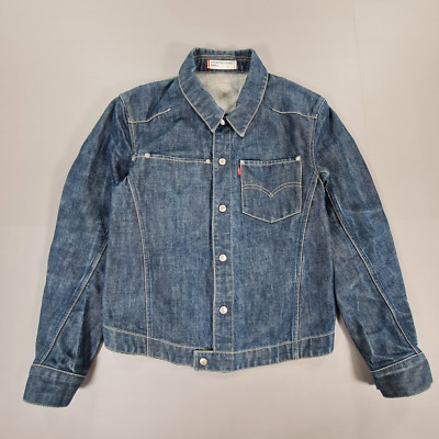 Levis Engineered Jeansjacke Herren Blau Small Y2K Chore Workwear 70100