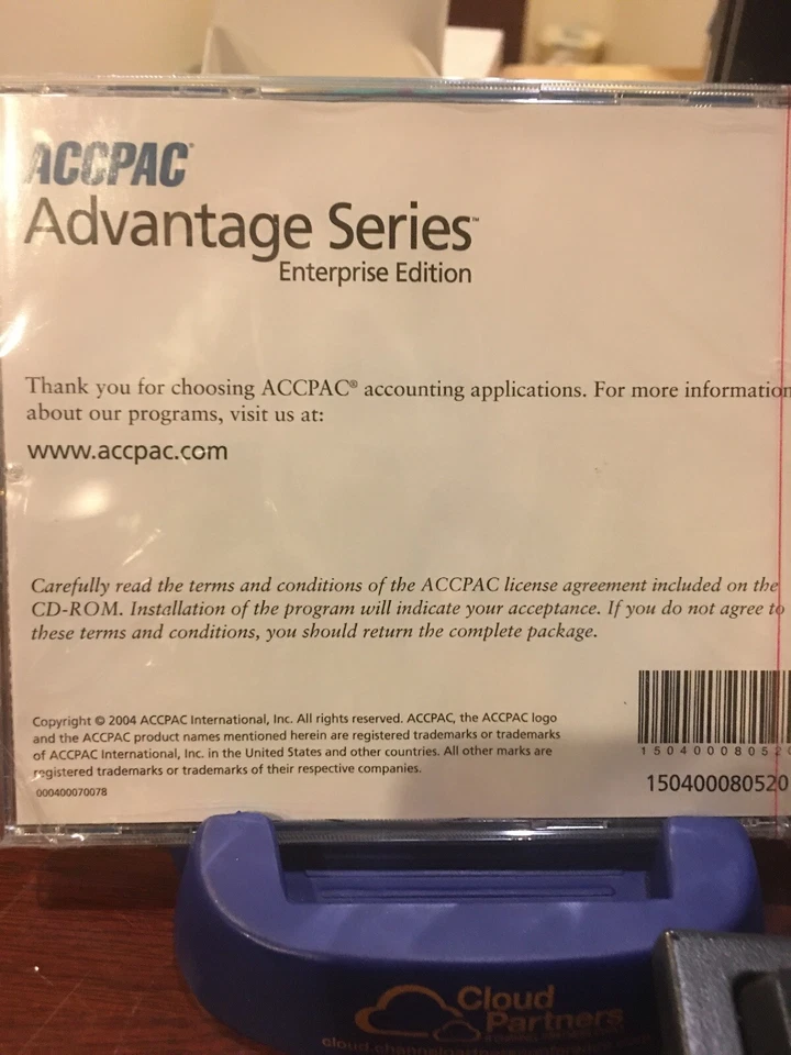 SEALED  New ACCPAC  Advantage Series Enterprise Edition. Version 5.2. Eval 2 CDs - Image 2 of 2