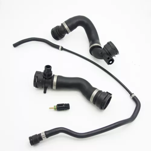 Low&Upper Radiator Coolant Hose + Vent Line Hose + Sensor 17127531581 For BMW - Picture 6 of 6