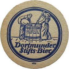 ALTER BIERDECKEL Dortmunder Stifts Brauerei gegründet 1867 Bierfilze Sammeln 172