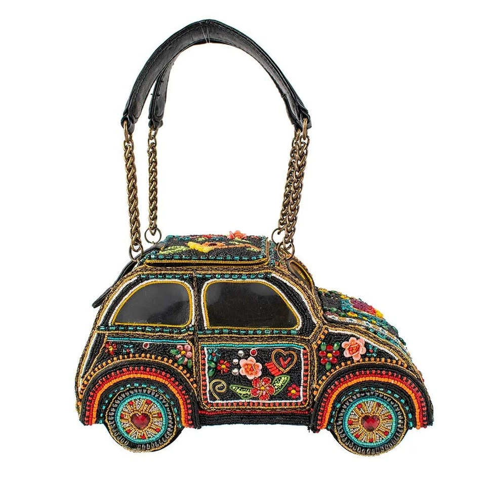 Bolso de Mano Mary Frances Joyride con Cuentas Bolso con Asa Superior Temático para Coche, Multicolor Foto 2 de 4