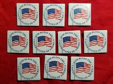 10 Flag Pin LOT * GOD BLESS AMERICA * Made in the USA * JULY 4th * Independence