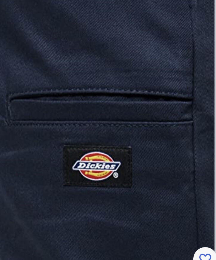 Dickies Men's Skinny Straight Double Knee Work Pant Navy Size 30 x