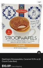 Daelmans Stroopwafels, Caramel 10.94 oz 8 Count Cube Box Or Check 3 Box Price