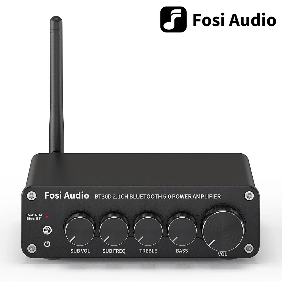 Fosi Audio BT30D Bluetooth Stereo Audio Receiver Verstärker 2.1-Kanal Klasse D