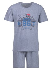 Henry Terre Herren Pyjama Shorty Colorado 96 Schlafanzug Set M-5XL Baumwolle