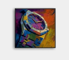 ⌚ Audemars Piguet Giclée "Framed" 🖼️| Museum Art Print 24x24 | 1/25 COA 💥 A35