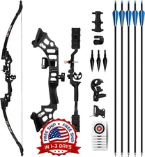 Arco Profesional Recurvo 30-40 lbs Poderoso Caza Tiro al Blanco Efectivo NUEVO