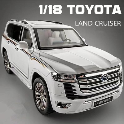 Large Size 1/18 Toyota Land Cruiser Lc300 Zx Alloy Car Model Diecast Metal Off-r