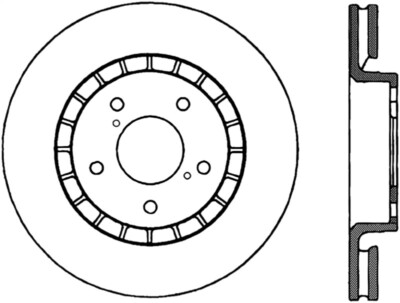 StopTech Power Slot 12-13 Audi A6 Quattro/11-12 A7 Quattro / 10-13 S4 Rear Left Slotted Rotor