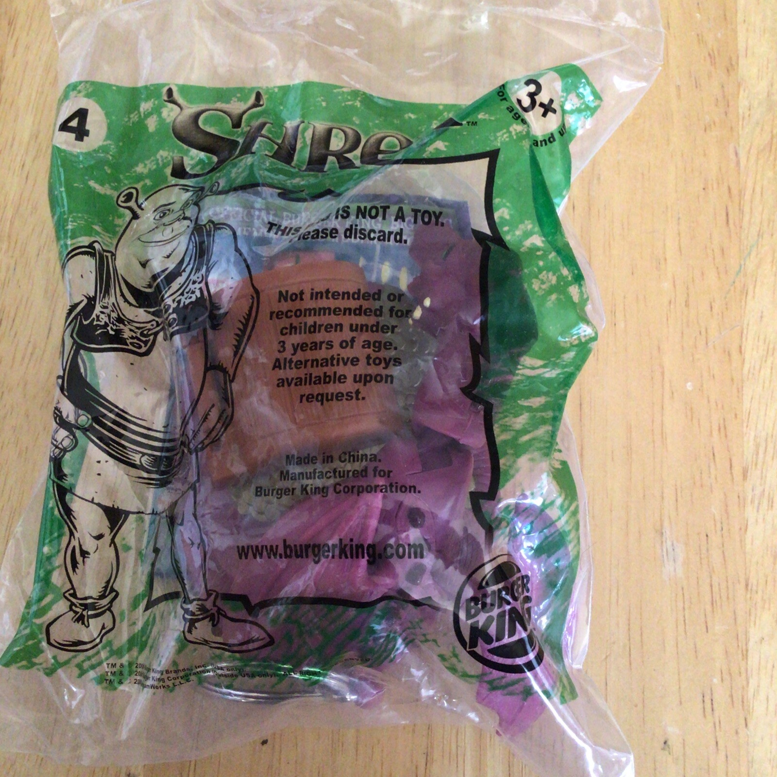 Burger King 2001 Shrek Toy #4 DRAGON Character Kids Meal Toy *NEW/SEALED*