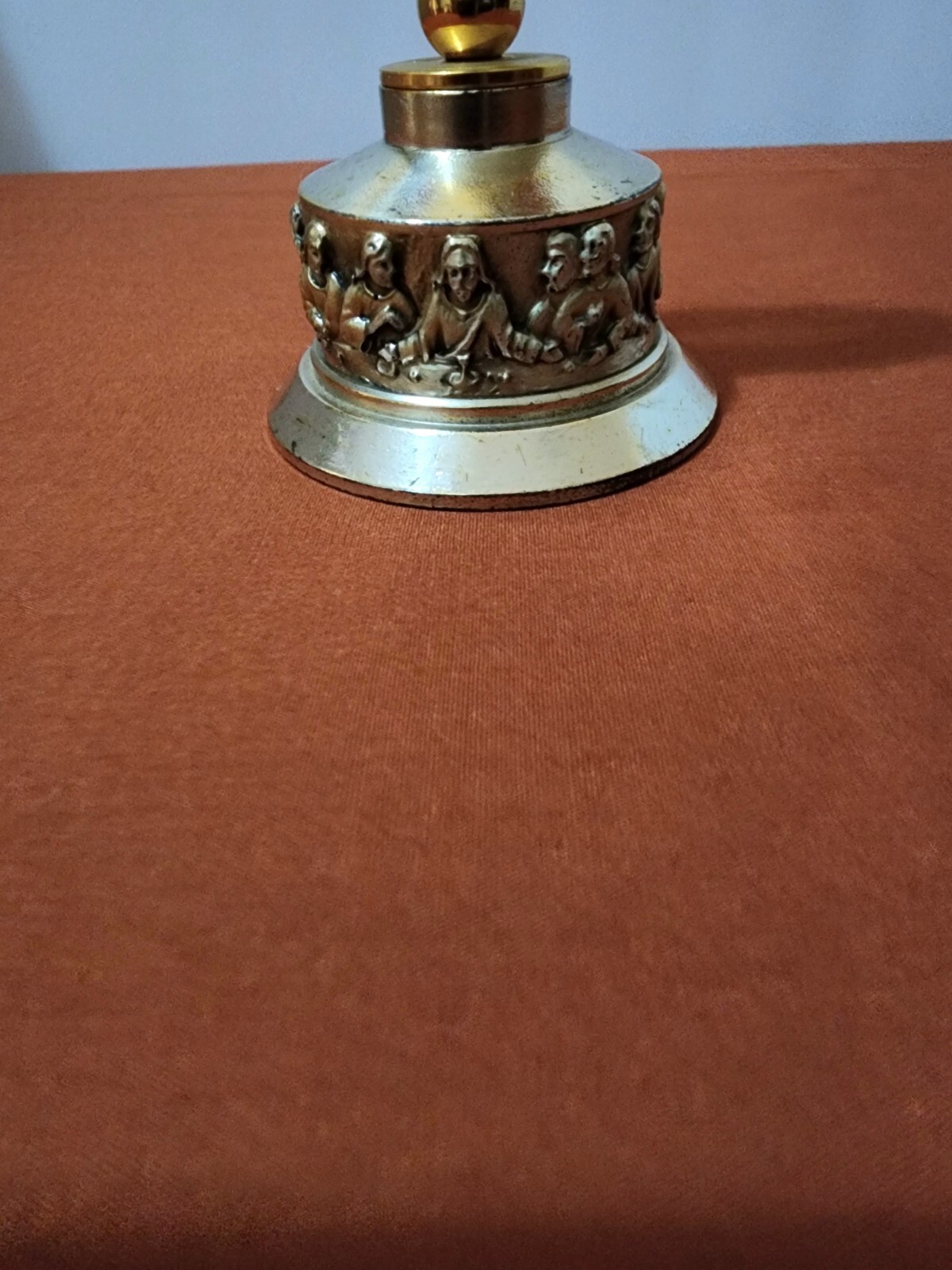 Vintage Catholic Altar Monstrance Eucharist Chapel Jesus & Disciples Last Supper