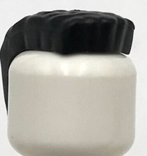 Lego New Black Minifigure Hair Wide Mohawk w/ Coiled Texture Part