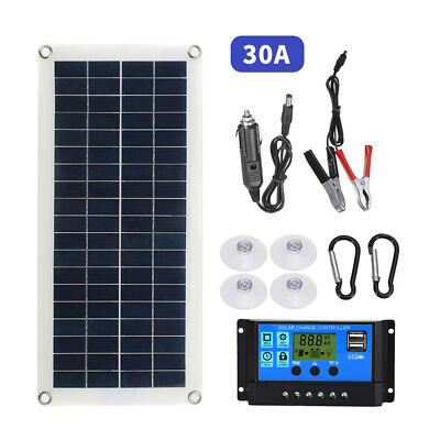 Portable 300W Solar Flexible Panel Kit  Switch USB  Interface E4U7