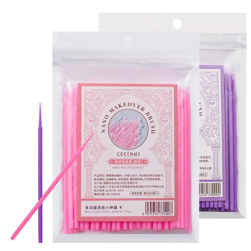 100pcs Cotton Swabs Mascara Wands Eyelash Applicator Brush Microfiber Wands
