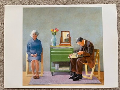 David Hockney Pop Art Print My Parents 1977 70s Free Post UK 23X30 Cm