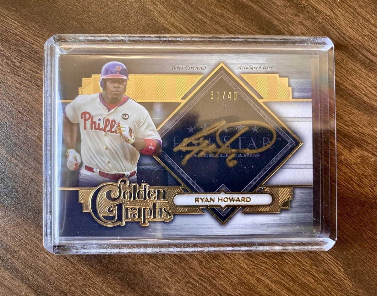 Topps Ryan Howard Baseball Autographed Sports Trading Cards