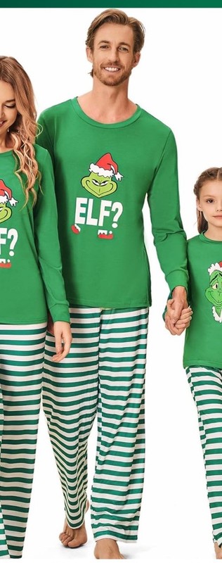 NWOT Men’s Christmas Pajamas Sz 2XL Grinch Face 
