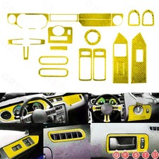 21 Gold Carbon Fiber Full Set Interior Decor Cover Trim For Ford Mustang 09-13 21 Gold Carbon Fiber Full Set Interior Decor Cover Trim For Ford Mustang 09-13