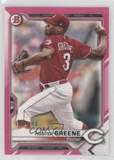 2021 Bowman Prospects Fuchsia Border 102/299 Hunter Greene #BP-127 2z3