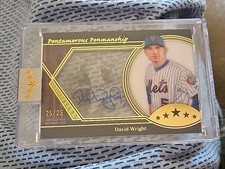 2025 Topps Five Star David Wright sealed on card auto autograph 25/25 METS 