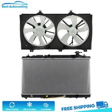 Aluminum Radiator & Cooling Fan Kit For 2009 2010 2011-2014 Toyota Venza 3.5L V6