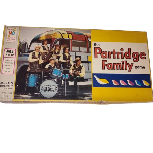 VTG 1970s The Partridge Family Board Game Milton Bradley 4221 Complete ages 7-12