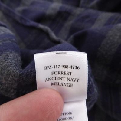 S Rails Mens Flannel Button Down Shirt Ancient Navy Melange Forrest