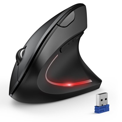 Ergonomic Mouse, Wireless Bluetooth Vertical Mouse, 4800 DPI Silent Mouse wit...