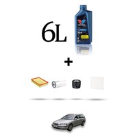 Hoffcar Wartungsset 4 Filter Und 6L ÖL FüR Volvo V70 II 2.5 Tdi 103Kw Ab 2000