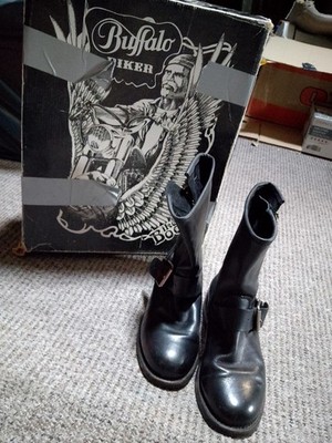 Leder-Biker Boots  Mit OVP, Gebraucht, Gr 38,Guter Zustand